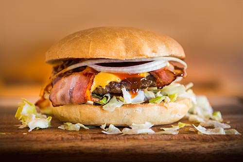 BBQ-Burger Fotografie