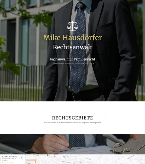 webdesign für Rechtsanwalt